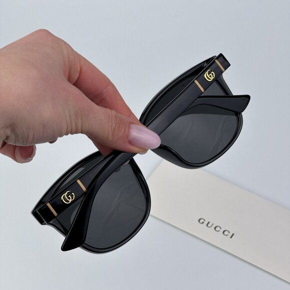 Gucci Men Black Grey Square BRAND NEW Sunglasses GG0637SK 004 - Picture 2 of 13